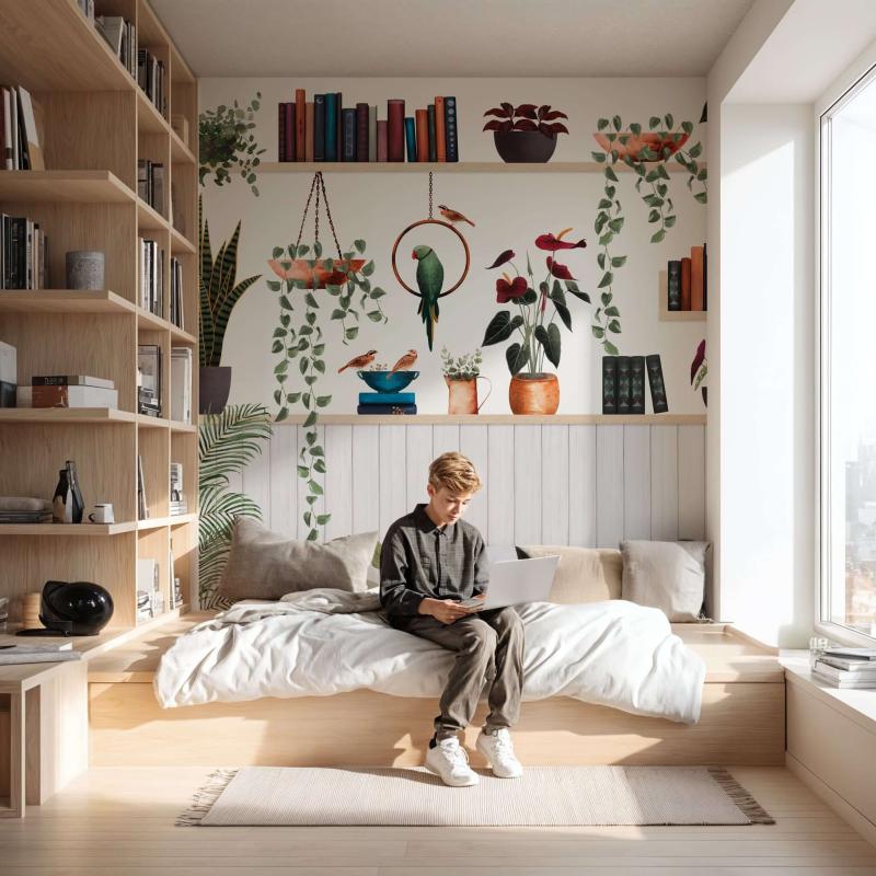 Plantes, pots et bouquins